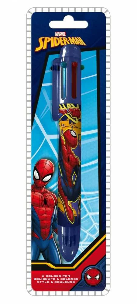 Kids Euroswan Vaikiškas 6 spalvų rutulinis rašiklis „Spiderman SP50070 Euroswan“