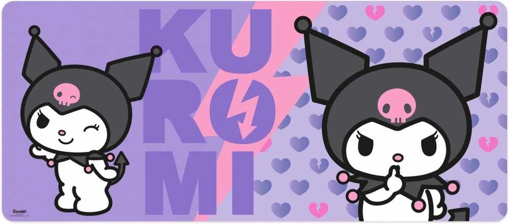 Kids Euroswan Vaikiškas kilimėlis pelei „Euroswan“, 80x35 cm, „Kuromi Hello Kitty“