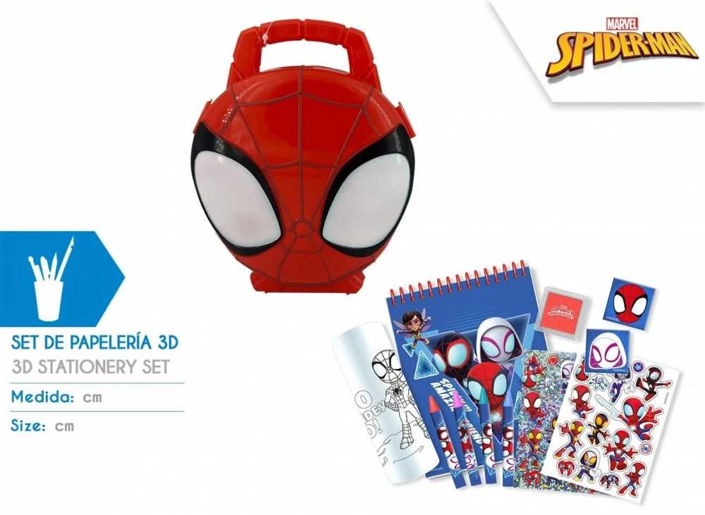 Kids Euroswan Spiderman Žmogaus-voro spalvinimo rinkinys su kietuoju dėklu