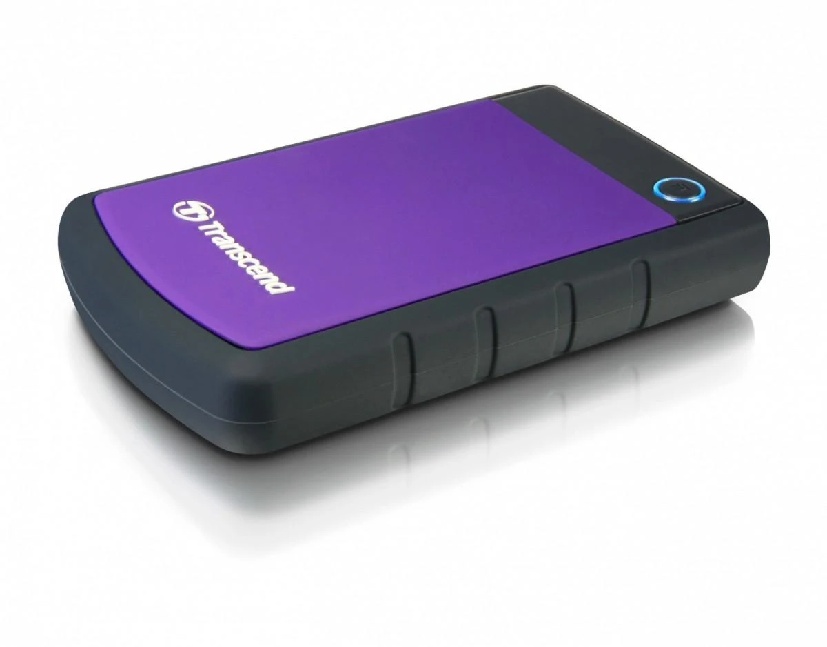 Išorinis kietasis diskas Transcend 25H3P 2.5'' 1TB USB3, Triguba smūgių slopinimo sistema