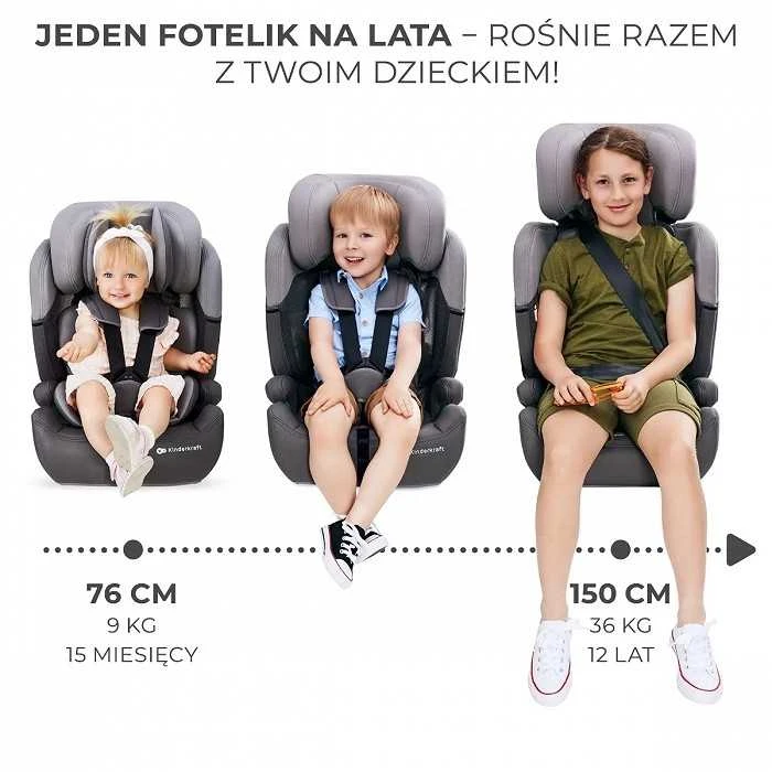 KINDERKRAFT automobilinė kėdutė COMFORT UP i-Size, pink, KCCOUP02PNK0000