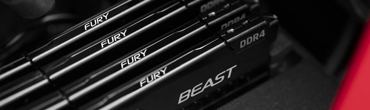 RAM KINGSTON 32GB 3200MHz DDR4 CL16 DIMM rinkinys iš 2 FURY Beast Juodas