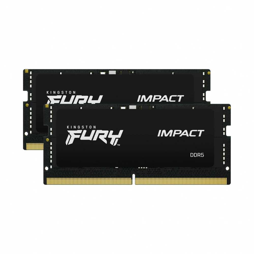 RAM „Kingston KF548S38IBK2-16“ 16 GB 4800 MHz DDR5 CL38 SODIMM (2 vnt. rinkinys) „FURY Impact“ | „Kingston“