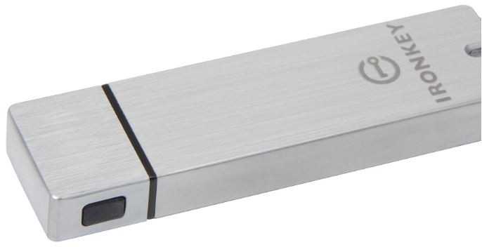 USB 3.0 atmintis Kingston IronKey Basic S1000 16GB, sidabro sp. / KING-2314