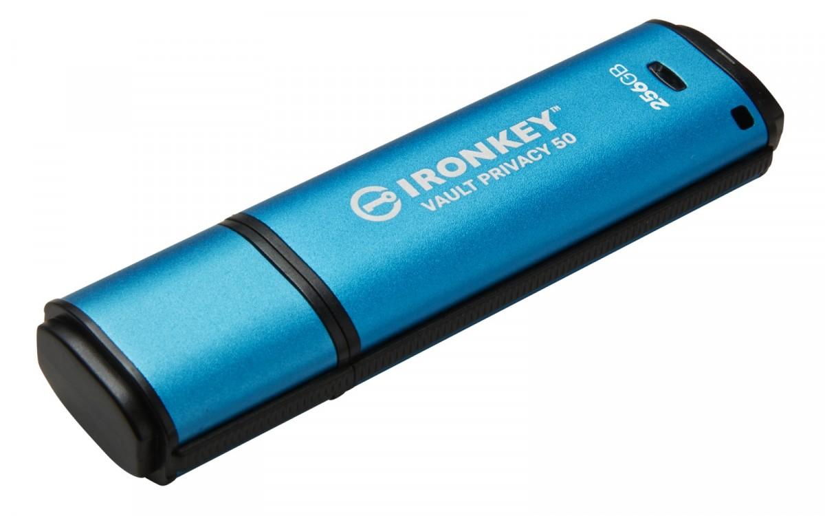 Kingston „IronKey Vault Privacy 50“ 256 GB USB 3.0 256 bitų AES šifravimas