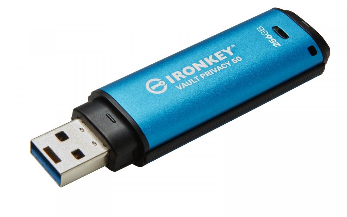Kingston „IronKey Vault Privacy 50“ 256 GB USB 3.0 256 bitų AES šifravimas