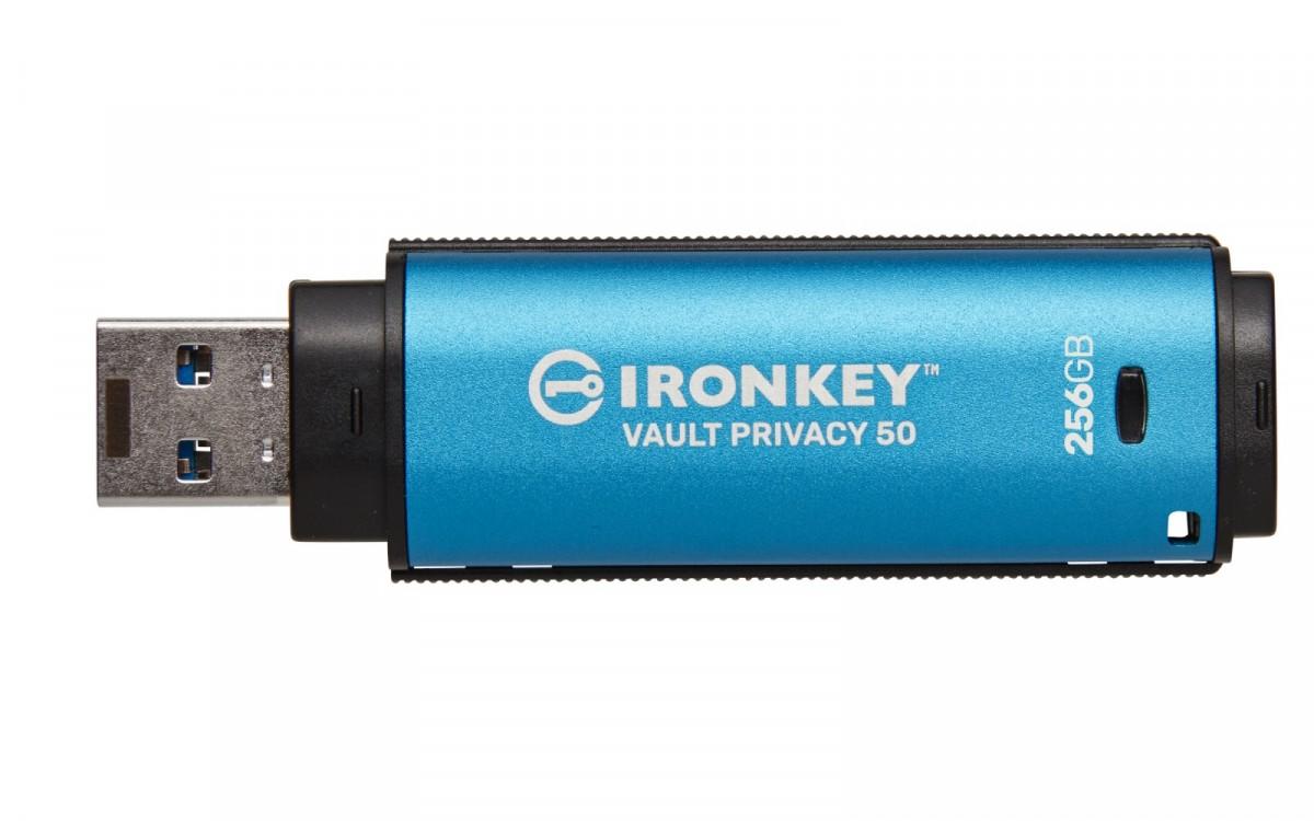Kingston „IronKey Vault Privacy 50“ 256 GB USB 3.0 256 bitų AES šifravimas