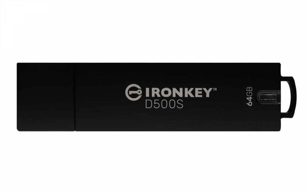Kingston IronKey D500S 64GB FIPS 140-3 3 lygis 256 bitų