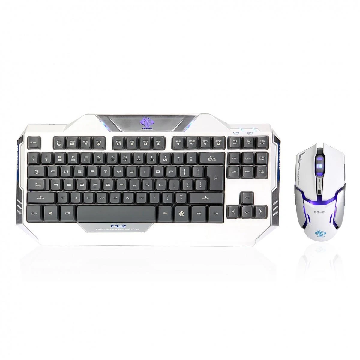 Klaviatūra E-Blue E-Mėlyna E-Mėlyna Auroza (EKM811WHUS-IU)