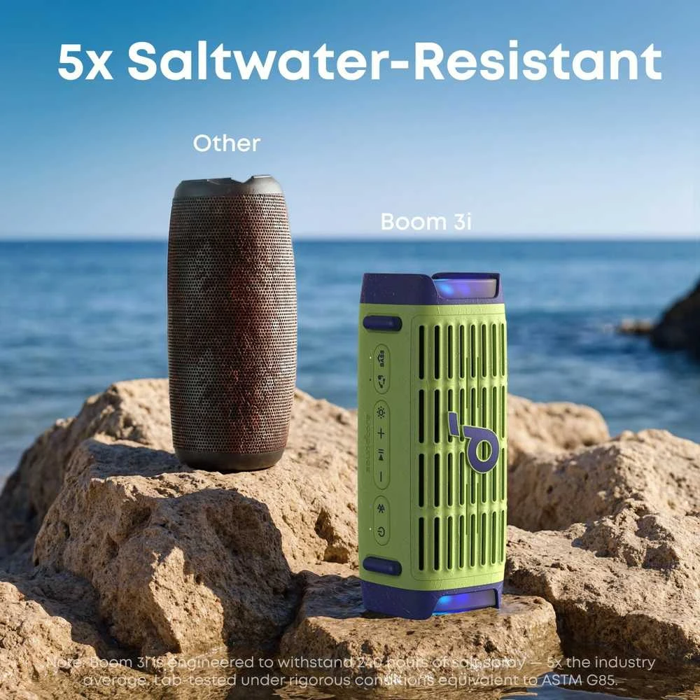 Anker Soundcore Speaker | Boom 3i | 50 W | Atsparus vandeniui | Bluetooth | Belaidė jungtis | Portable | Žalias