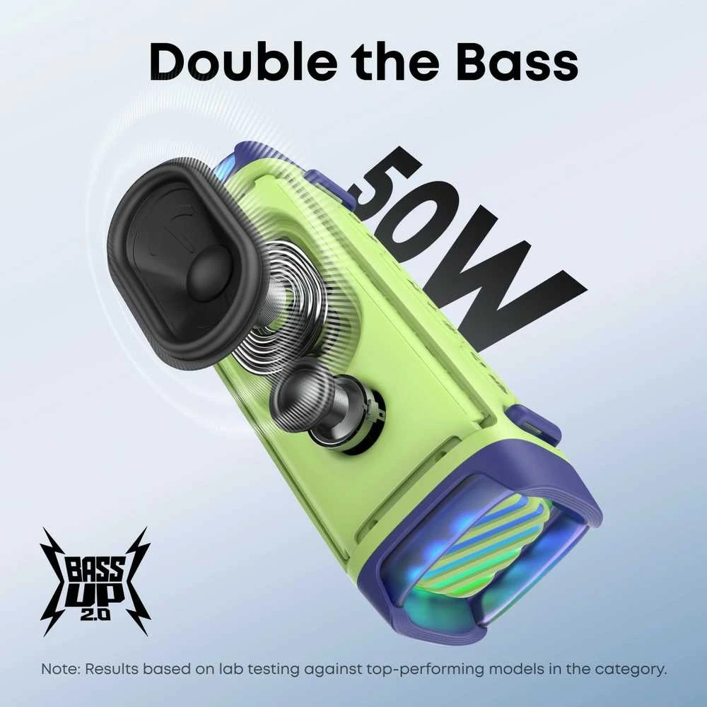 Anker Soundcore Speaker | Boom 3i | 50 W | Atsparus vandeniui | Bluetooth | Belaidė jungtis | Portable | Žalias