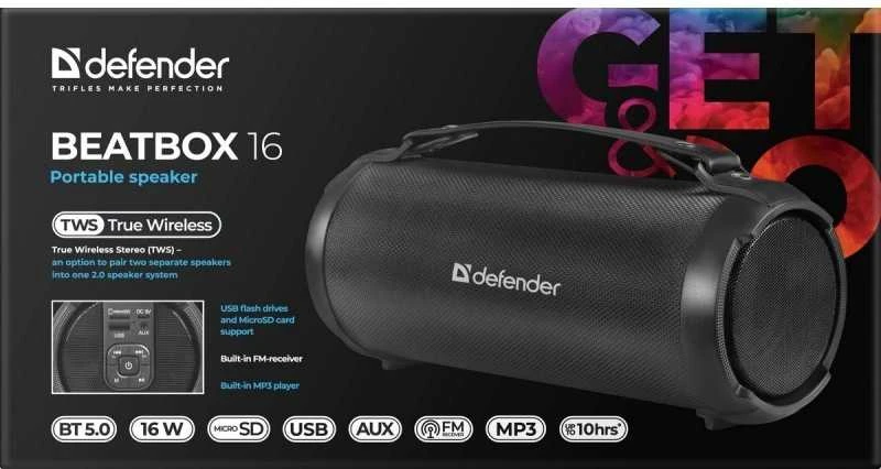 Defender Nešiojama kolonėlė Bluetooth BEATBOX 16W