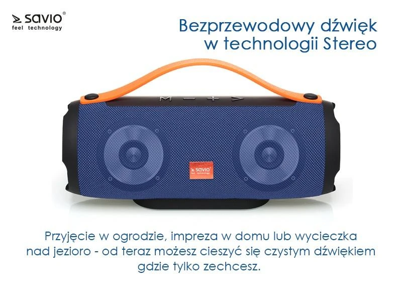 „Savio BS-021“ garsiakalbis mėlynas (BS-021)