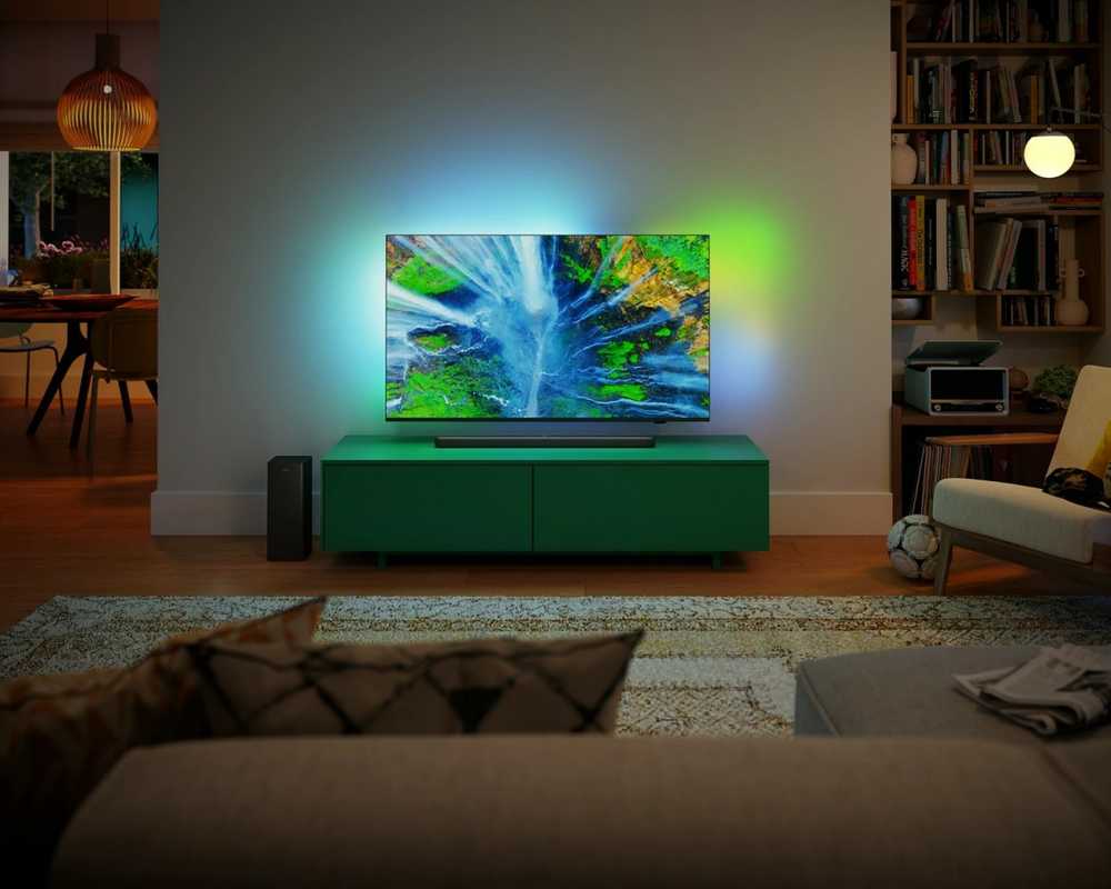 Namų kino sistema Philips 2.1 garso juosta su belaidžiu žemųjų dažnių garsiakalbiu tab6309/10