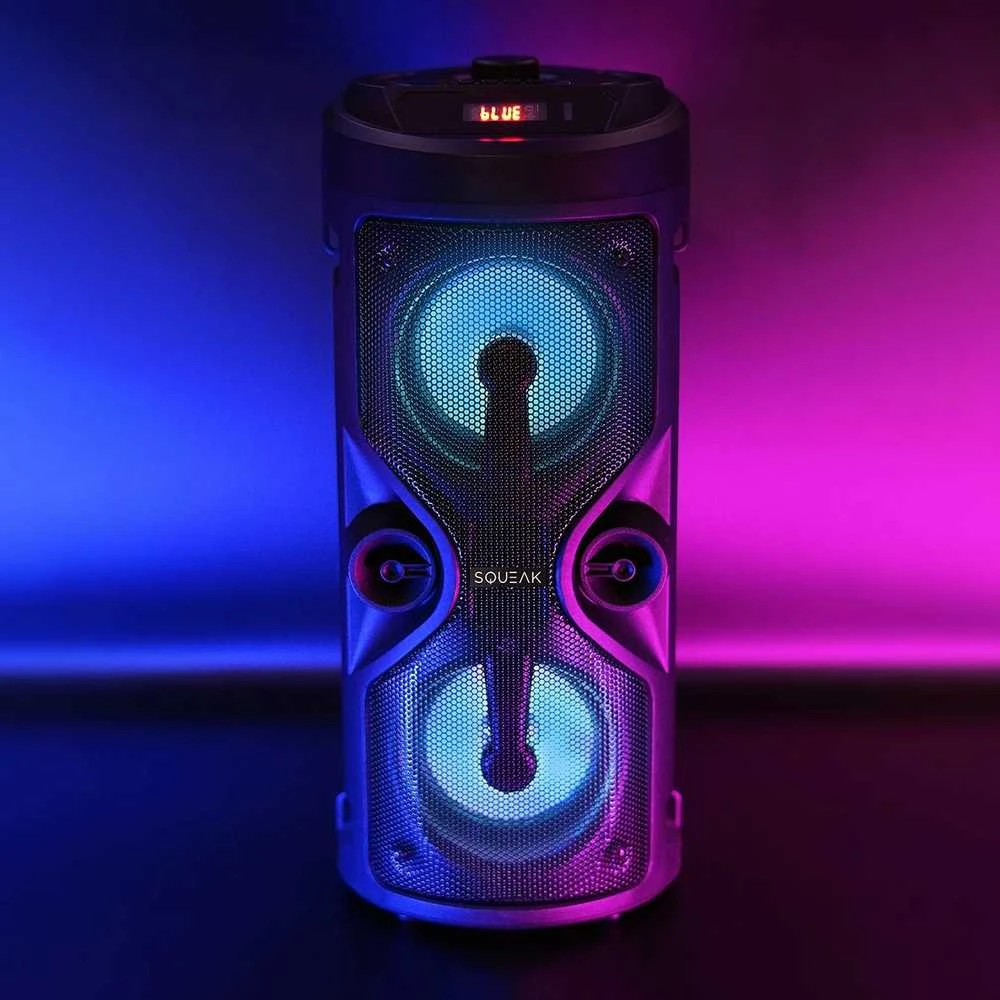 Karaokės Garsiakalbis - Squeak SQ1004 Bluetooth 5.0 Nešiojamas Juodas