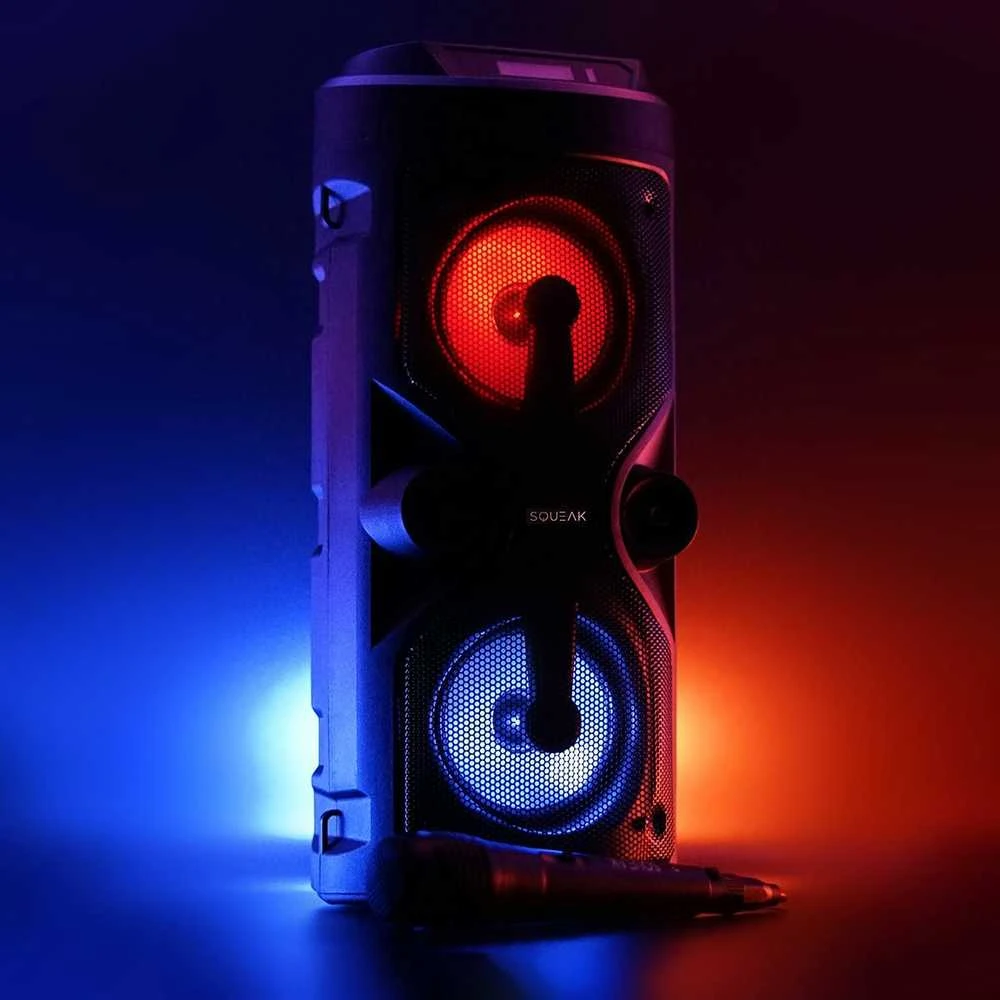 Karaokės Garsiakalbis - Squeak SQ1004 Bluetooth 5.0 Nešiojamas Juodas