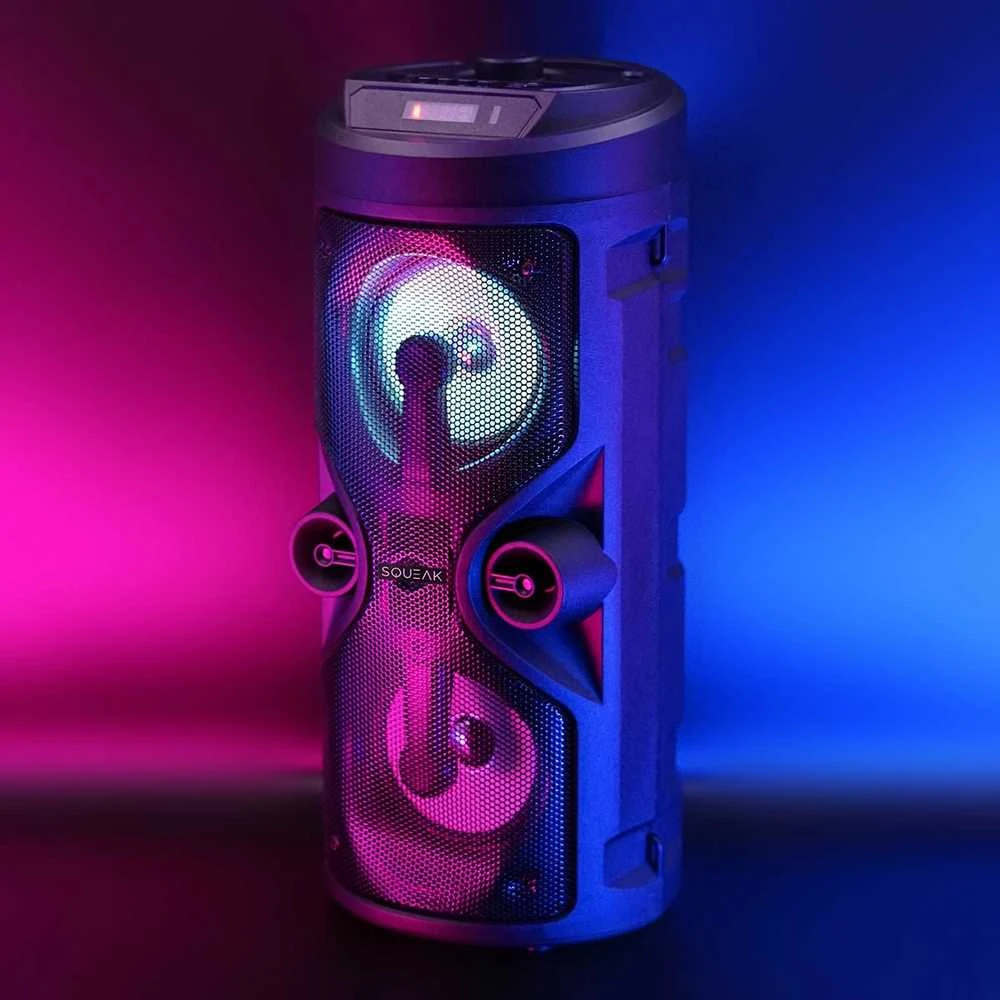 Karaokės Garsiakalbis - Squeak SQ1004 Bluetooth 5.0 Nešiojamas Juodas