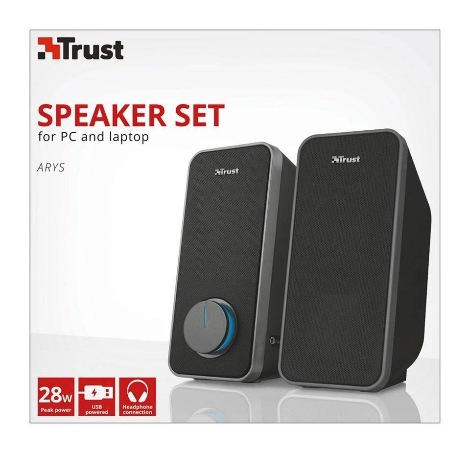 Kompiuterio kolonėlės Computer speaker Trust Arys 20179 (Juodas)