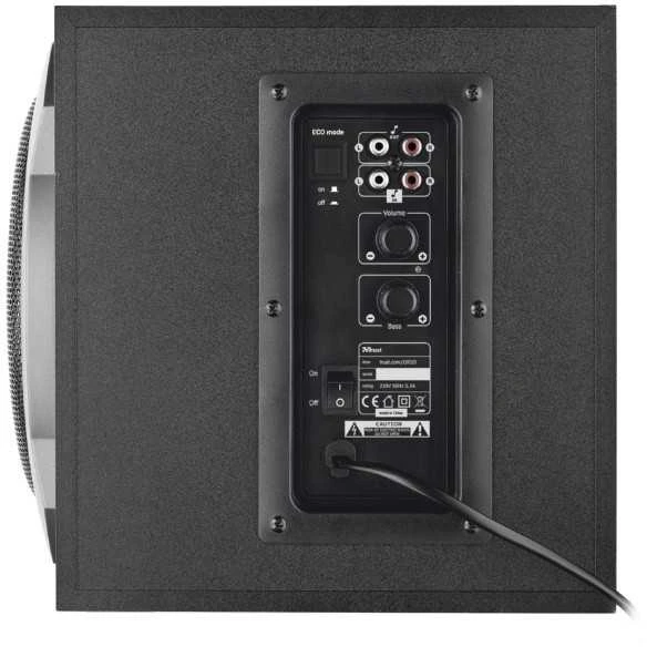 Kompiuterio kolonėlės Kolonėlės Trust Tytan 2.1 Subwoofer Juod