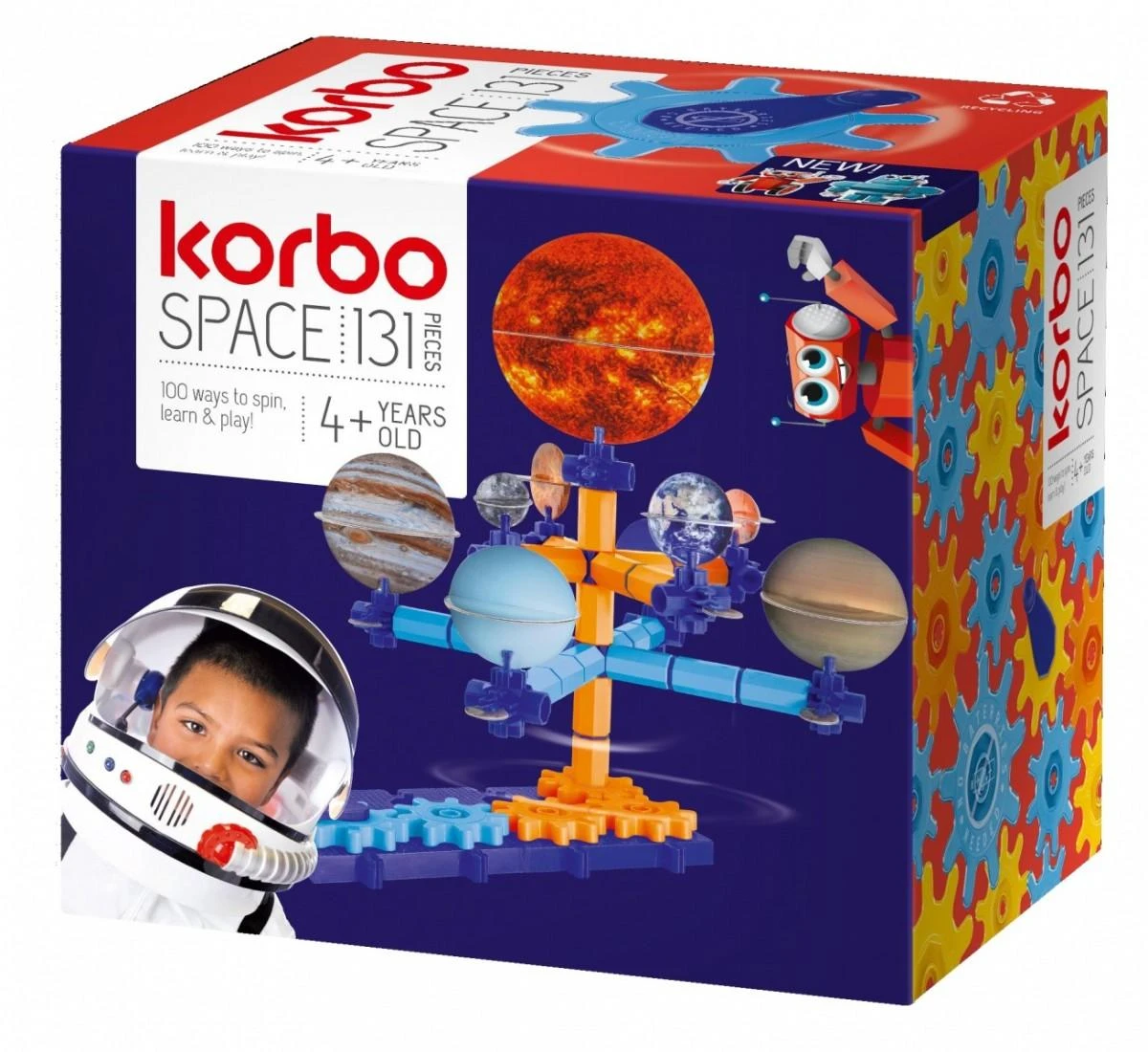 Kūrybinis konstravimo komplektas Korbo Space, 131 d.