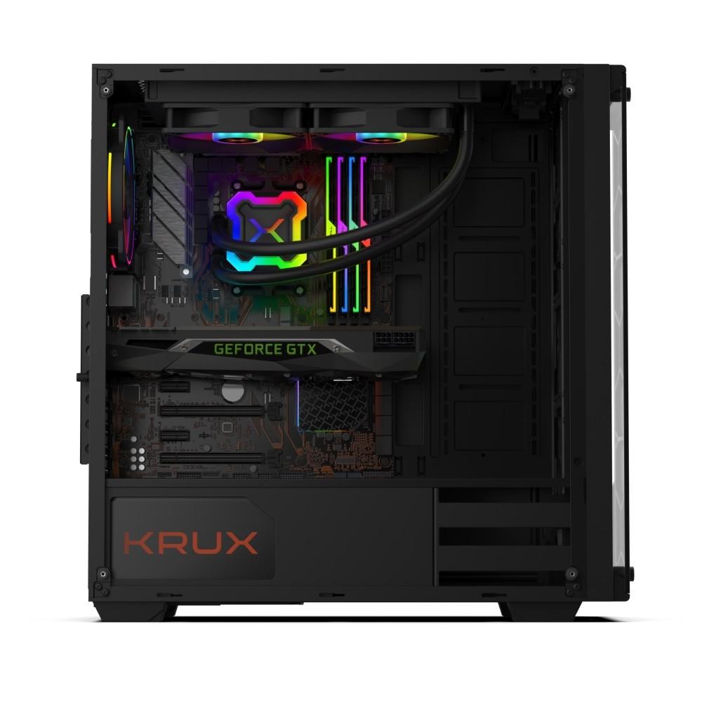 Korpusas KRUX Leda KRX0007, juodas