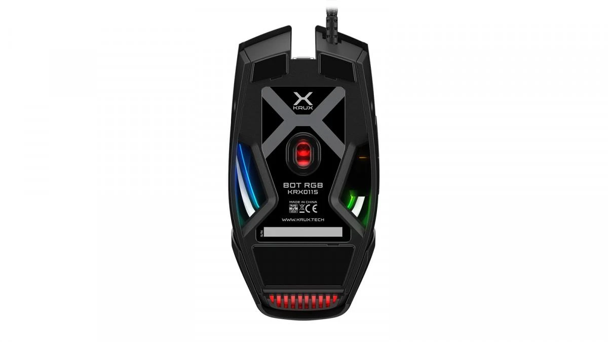 Krux Bot RGB su laidu modular pelė žaidimams