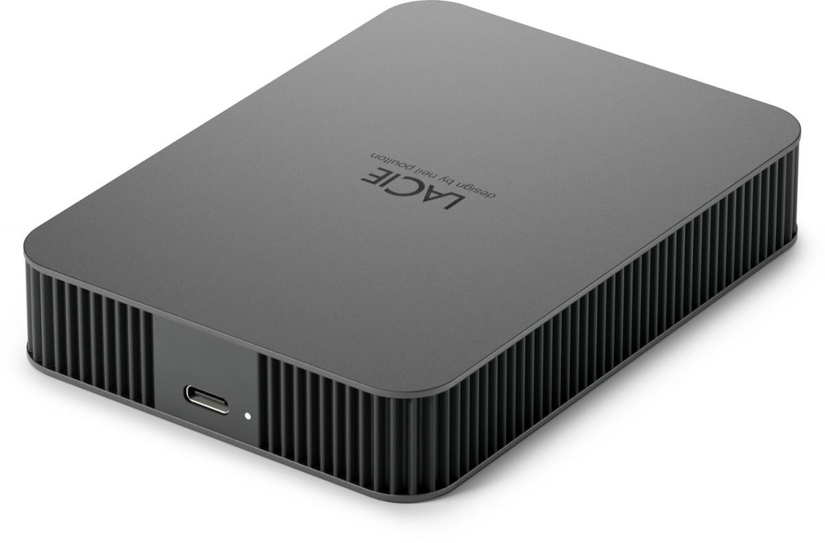 Kietasis diskas LACIE MOBILE DRIVE 4TB USB 3.1 - USB TYPE C, kosminė pilka, saugi