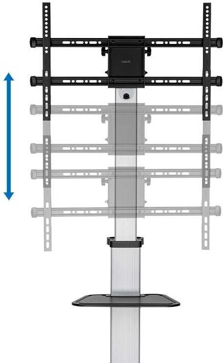 Laikiklis LOGILINK BP0163 TV Monitorius vežimėlis 37-86 colių aukštis reguliuojamas 50 kg max