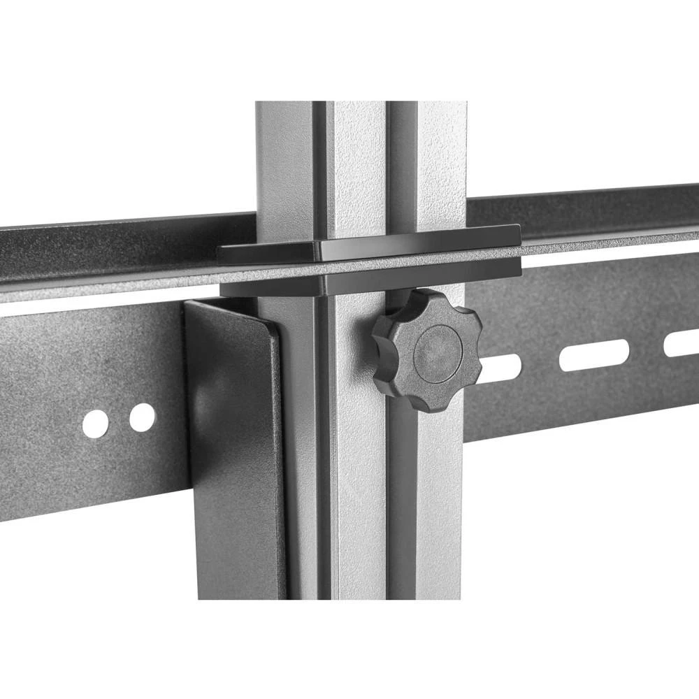 Laikiklis Techly ICA-TR32 grindų stovas plokštiesiems ekranams 177,8 cm (70") Grindų stovas su fiksuota plokštuma Juoda, Pilka