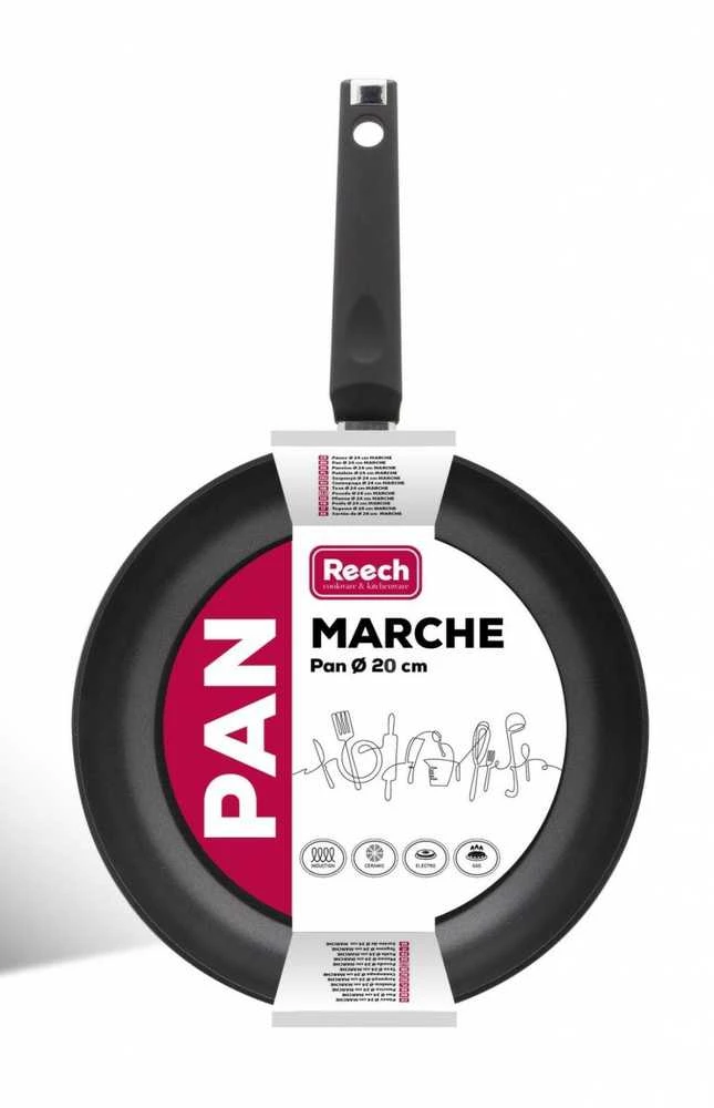 Lamart Keptuvė aluminiowa su powłoką non-stick LP1001 MARCHE 20cm juoda