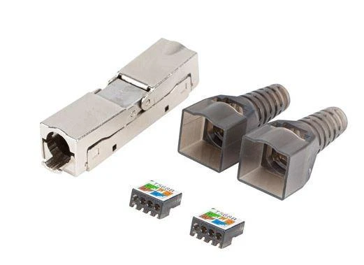 LANBERG 2x RJ-45 FTP cat 6A kištukas 8P8C adapteris be įrankių