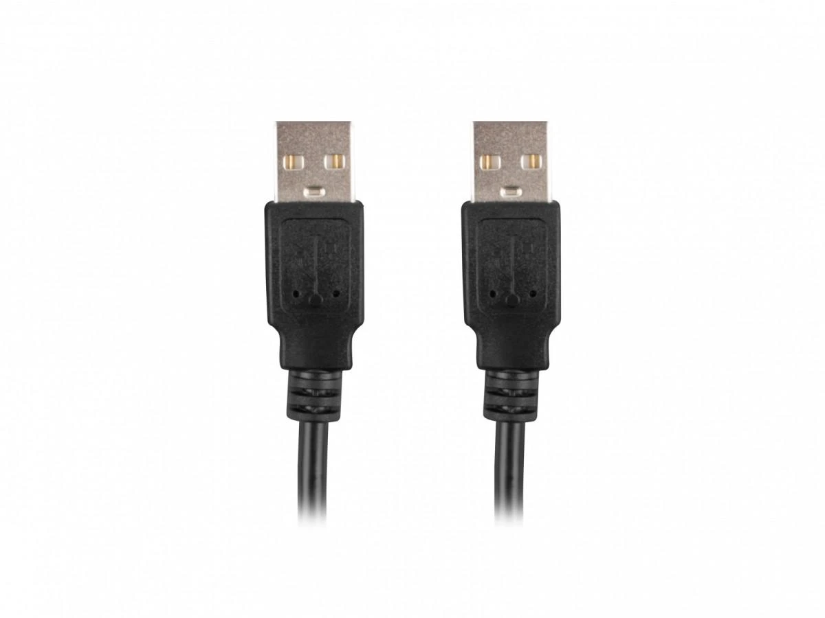 LANBERG cable USB-A M/M 2.0 0.5m juodas
