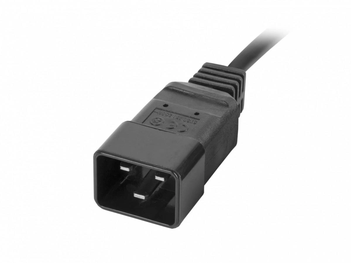 LANBERG maitinimo paskirstymo blokas PDU 19 1U 16A 2x C19 8x IEC C13 lizdai 2m juodas C20