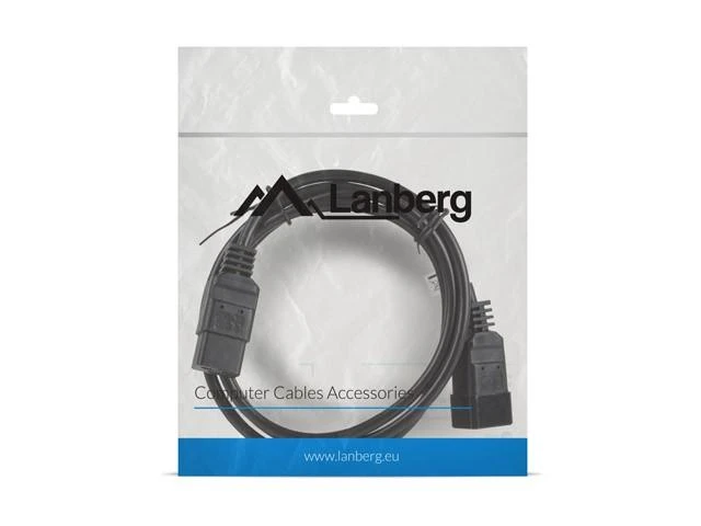 LANBERG CA-C13E-10CC-0018-BK ilginamasis maitinimo kabelis C13-> C14 1,8 m