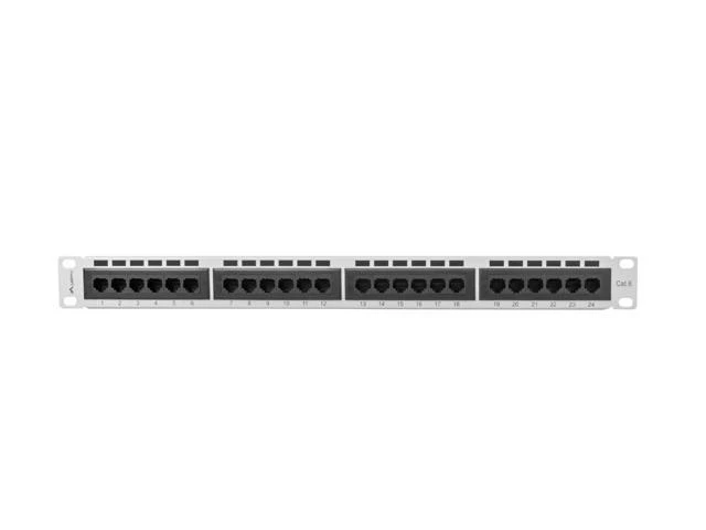 LANBERG PPU6-1024-S Patch Panel 24 prievadas 1U kat. 6 pilkos