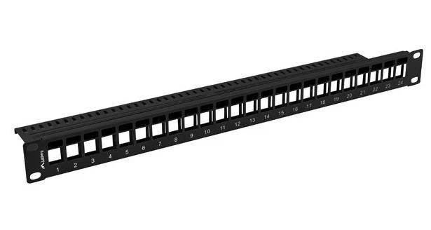 LANBERG PPKS-1024-B Keystone Patch Panel 19 colių 24 prievadas 1U juodas