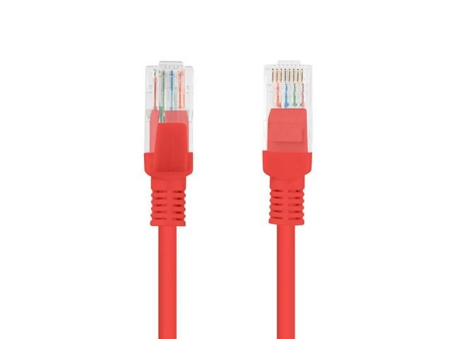 LANBERG PCU5-10CC-0025-R Lanberg Patchcord RJ45 kat. 5e UTP 0,25m raudona