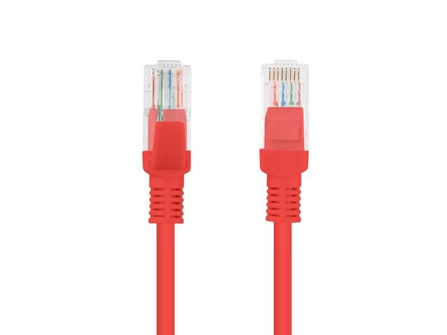 LANBERG PCU6-10CC-0025-R Patchcord RJ45 kat. 6 UTP 0,25 m raudona