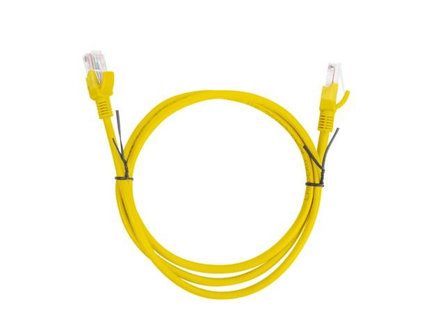 LANBERG PCU6-10CC-0100-Y Patchcord RJ45 kat. 6 UTP 1m geltona