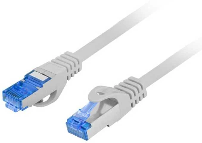LANBERG patchcord kat.6A FTP LSZH CCA 0.5m pilkas