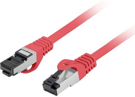 Lanberg Patchcord S/FTP kat.8.1 0,5m LSZH CU fluke passed raudona