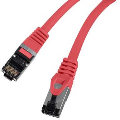 Lanberg Patchcord S/FTP kat.8.1 0,5m LSZH CU fluke passed raudona