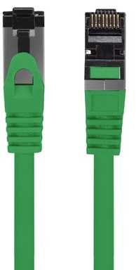 PATCHCORD KAT.8.1 S/FTP LSZH CU 0.5M Žalias FLUKE PASSED LANBERG