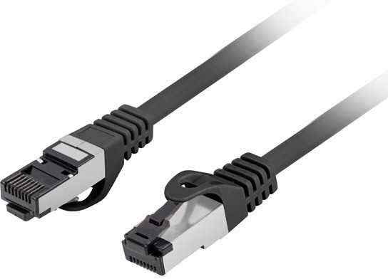 PATCHCORD KAT.8.1 S/FTP LSZH CU 3M JUODA FLUKE PASSED LANBERG