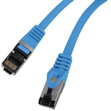 PATCHCORD KAT.8.1 S/FTP LSZH CU 3M Mėlynas FLUKE PASSED LANBERG