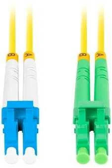 FIBER OPTIC PATCHCORD SM LC/APC-LC/UPC DUPLEX 3.0MM LSZH G657A1 0.5M Geltonas LANBERG