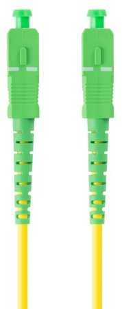 FIBER OPTIC PATCHCORD SM SC/APC-SC/APC SIMPLEX 3.0MM LSZH G657A1 5M Geltonas LANBERG