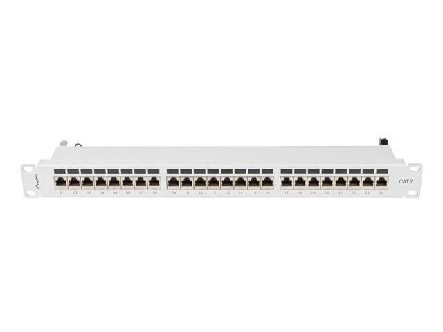 LANBERG patch panel 24 port 1U cat.7 FTP pilkas