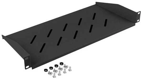 Lanberg lentyna 19'' spintelėms 350/450/600/800/1000mm 1U juoda