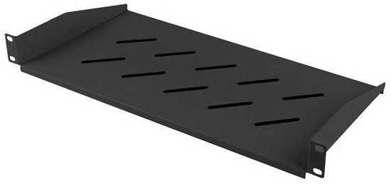 Lanberg lentyna 19'' spintelėms 350/450/600/800/1000mm 1U juoda